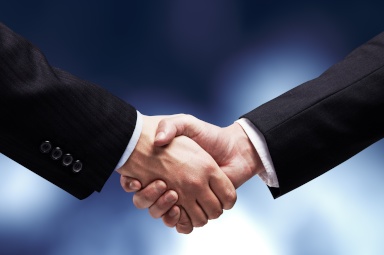 new partnership handshake